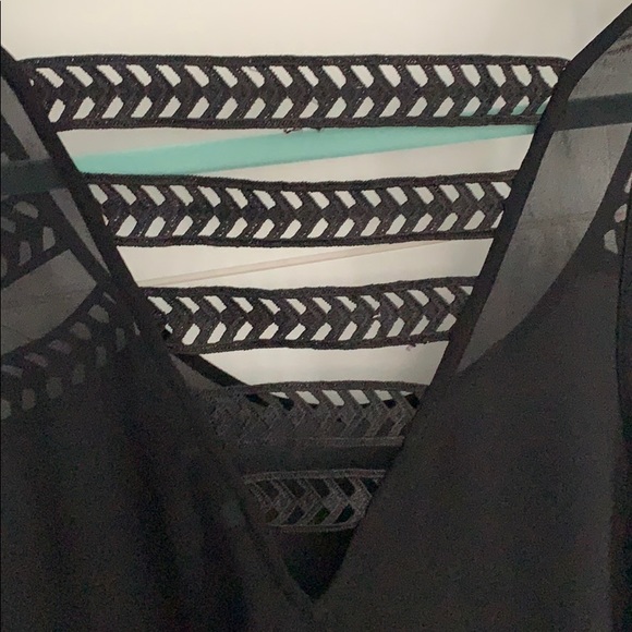 Forever 21 Sheer tank top w/ detailing - Picture 5 of 6